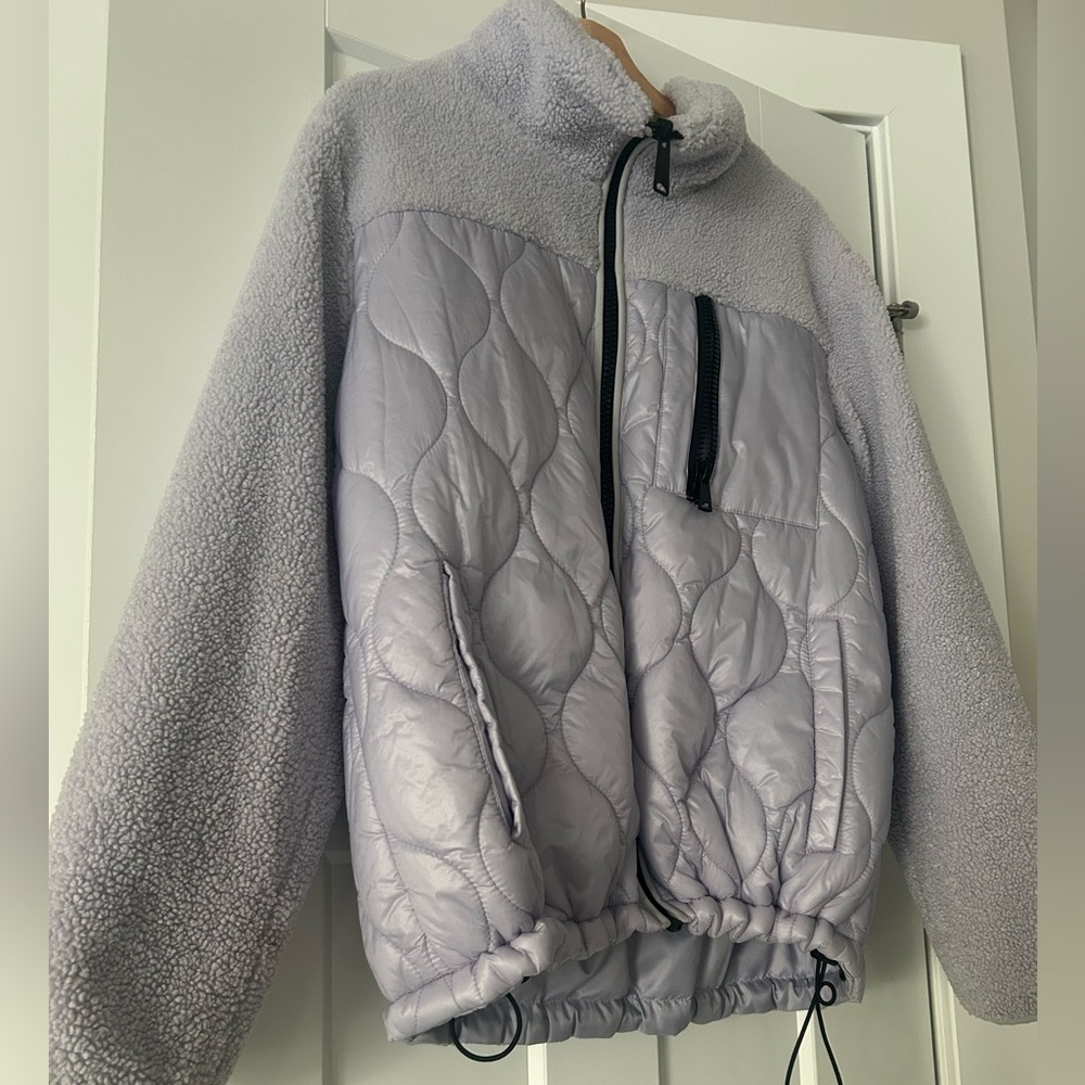 Koolaburra by Ugg Lavender mixed media Sherpa Jacket size L - Picture 2 of 9